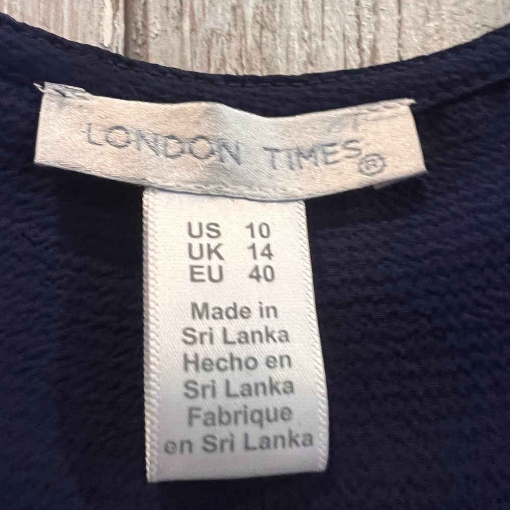 London Times Blue Dress - Picture 3 of 7